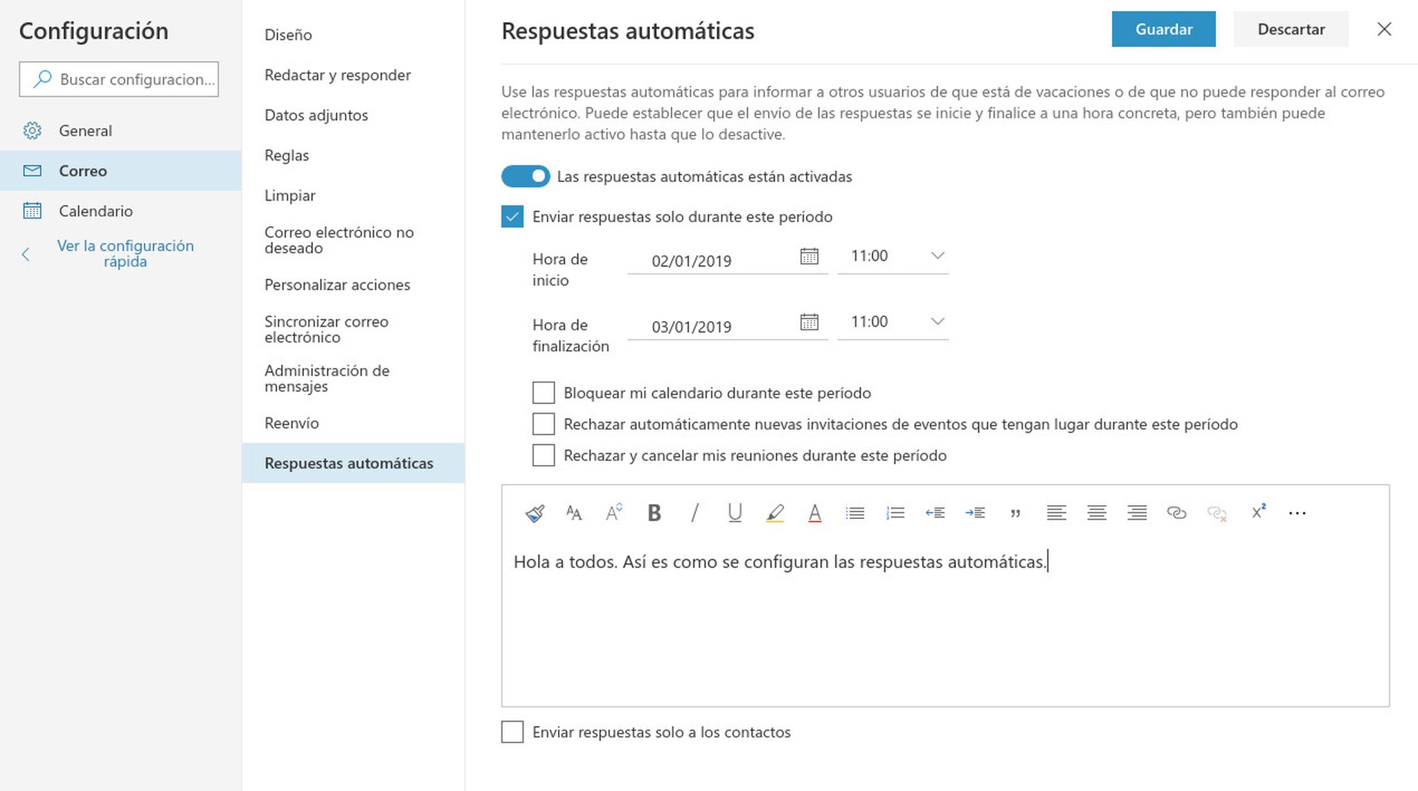 Cómo Configurar Las Respuestas Automáticas En Outlook 3613